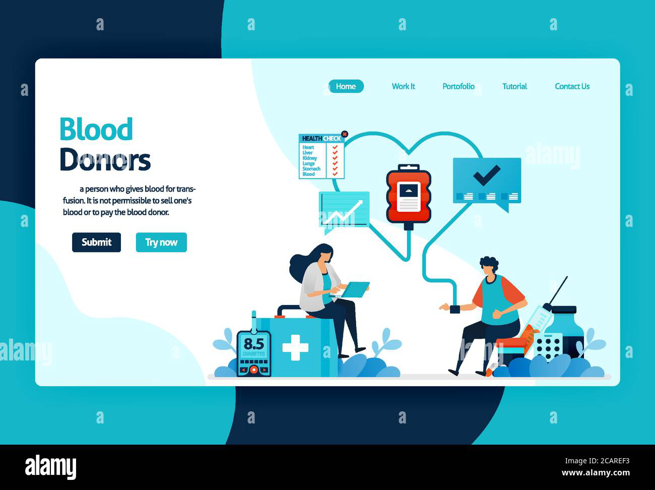 Blood Bank Website Image